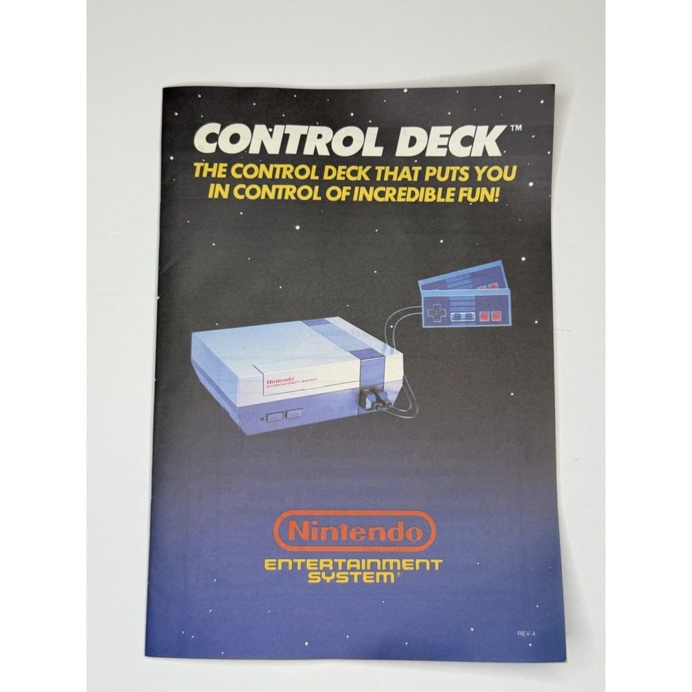 Nintendo NES Control Deck Instruction Manual NES-USA